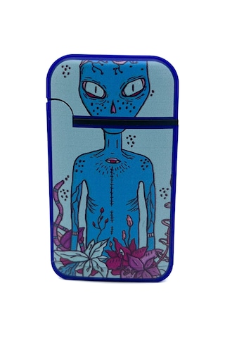 Zengaz Cool Tasarım Jet Alev Çakmak - Alien Lacivert