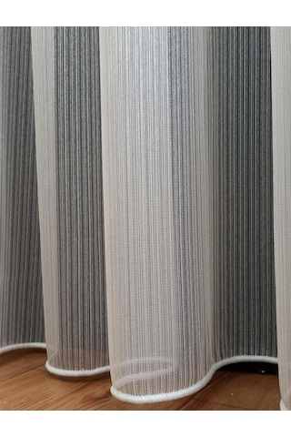 Nar Armürlü Eteği Kurşunlu Düz Tül Perde / Ölçünüze Özel Dikim