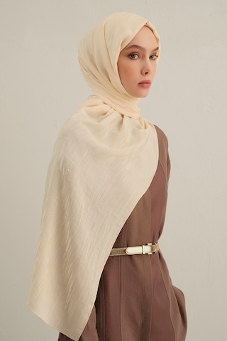 Armine Lyocell Şal - 3 - Krem 60