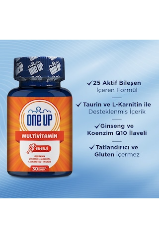 One Up Multivitamin Enerji 30 Kapsül