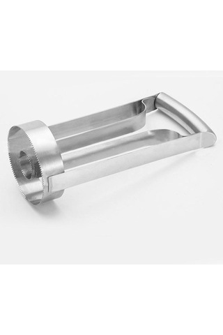 Homyl Kolay Mutfak Aracı Paslanmaz Meyve Ananas Tart Dilimleme Gümüş