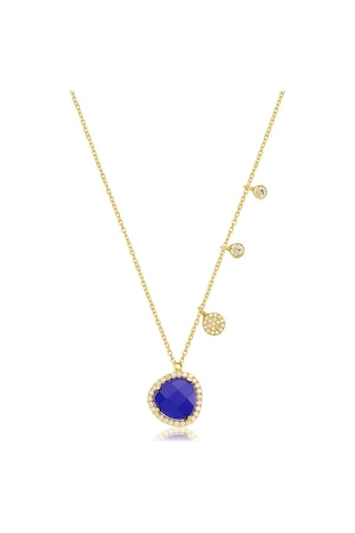 Zirkon Taşlı Pırlanta Montür Altın Kaplama Doğal Taşlı Yuvarlak