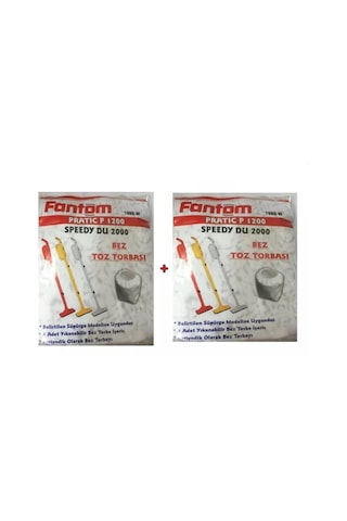 Fantom P 1200 Pratik Toz Torbası - 2 Adet
