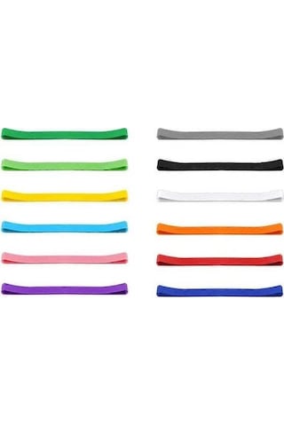 Bloomnest 12 Adet Plaj Havlusu Bantları, Elastik Tutucu, Sandalye Klipsleri, Renkli Havlu Bandları - Altın/siyah Altın - Siyah