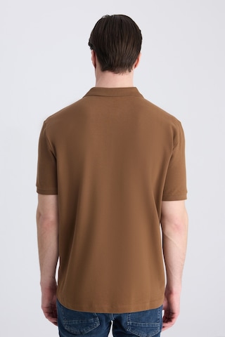 D's Damat Ds Damat Regular Fit Kahverengi Pike Dokulu %100 Pamuklu T-shirt 4hc140211213m 201