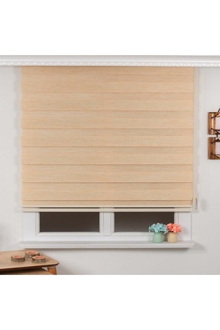 Networkavm Düz Sütlü Kahverengi R-06 Zebra Perde Kahverengi