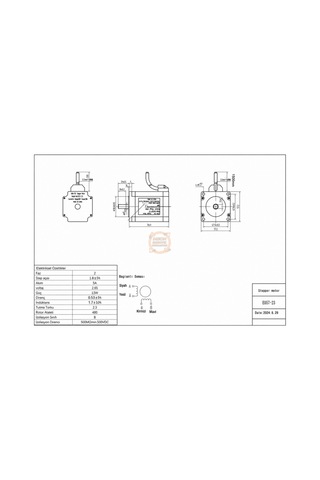 2.3 Nm Nema23 Step Motor Eo57-23 Jkon-tek