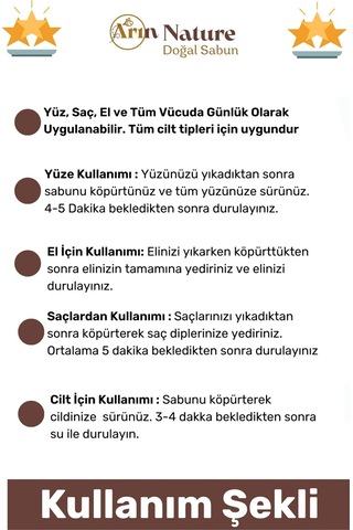 Argansabunu %100 Doğal Güzel Kokulu El Yüz Saç Vücut Orijinal Bitkisel Argan Sabunu 120g - 10 Adet Karışık