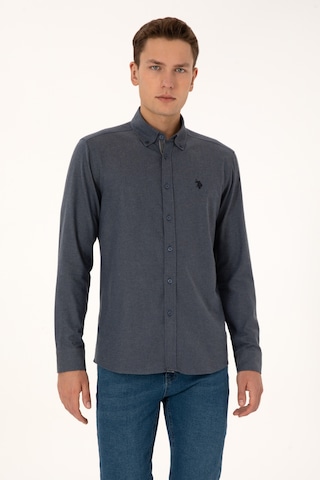 U.s. Polo Assn. Erkek Açık Lacivert Gömlek Desenli 50308554-vr059 Acık Lacıvert