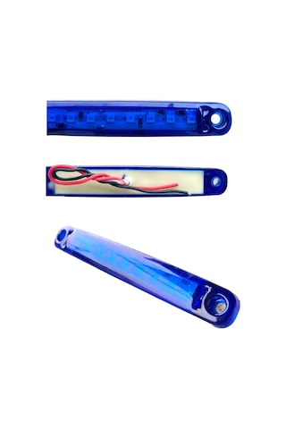Thoc Dorse Parmak Led 12v 6 Led Mavi 4 Adet