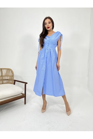 Simala 5486 Elbise-dallas Çizgili