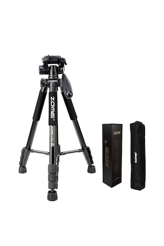 Q222 Profesyonel Tripod-monopod, Telefon Tutucu Ve Çanta li 152cm Maksimum Yükseklik