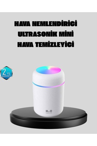 Taşınabilir Usb Mini Nemlendirici Led Aydınlatmalı, Çift Püskürtme Modu -