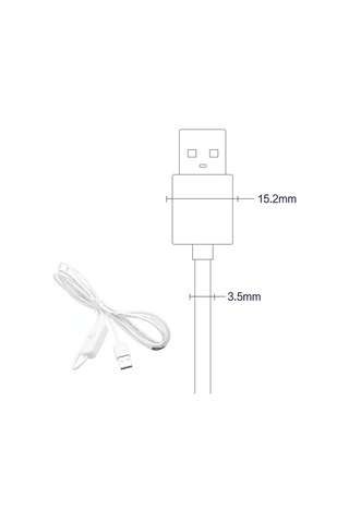 Sones 2 Pin Usb Güç Kablosu 501 Açma Kapama Kontrol Düğmesi Kablosu Led Dolgu Işığı Şeridi Bitki Işığı Güç Kablosu Siyah