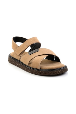 Bambi Kum Leather Erkek Sandalet E05801030602 Kum