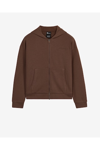 Skechers W Essential Full Zip Sweatshirt Kadın Kahverengi Sweatshirt S2610016-2070