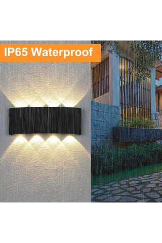 Neoglint Modern Led Duvar Aplikleri 8 W Yukarı Aşağı Siyah