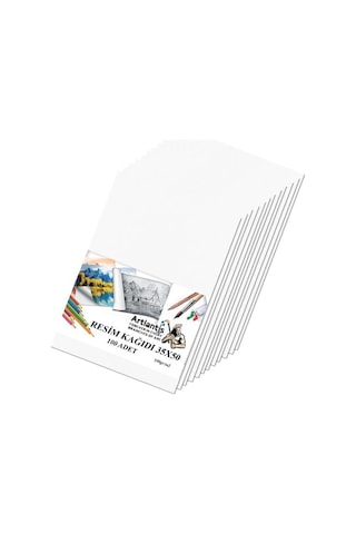 Resim Kağıdı 35x50 100 Lü 100 Gr 1 Paket 35 50 Resim Kartonu