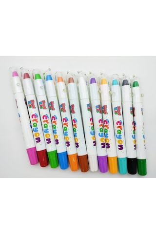Kraf Kıds Pastel Boya Sılky Crayon 12 Lı Kk500 Çok Renkli