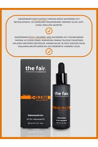 the fair. C*gleam Gözenek Bakımı Cilt Serumu %2 Vitamin C +%2 Niacinamide 30 ML