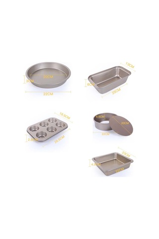 Sones 5'i 1 Arada Kek Kalıbı Pizza Pişirme Gereçleri Ev Pasta Bisküvi Ekmek Pişirme Alet Seti