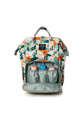 Lal Baby Flowers Anne Bebek Bakım Sırt Çantası Çok Renkli