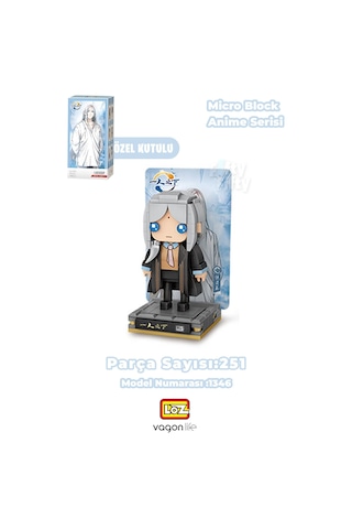 Loz Micro Anime Serisi 1346 Modeli 251 Parça Dekoratif Oyuncak Yapım Seti Yapı Blok Fflz-1346
