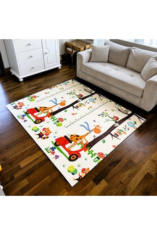 Delt Katlanabilir Çocuk Bebek Oyun Matı Oyun Aktivite Halısı - 150x200x1 Cm Çantalı
