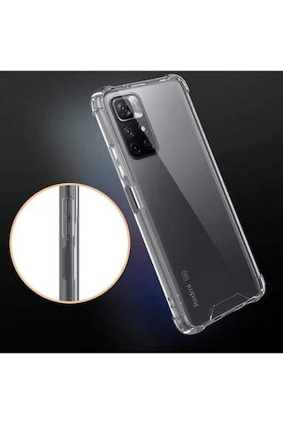 Xiaomi Poco M4 Pro 5g Kılıf Zore Nitro Anti Shock Silikon Renksiz