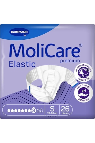 Molicare 8 Damla Belbantlı Hasta Bezi Small 26 Adet-3 Paket S
