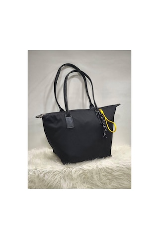 Shıkırtı Geniş Hacimli Uzun Saplı Günlük Ve Spor Kullanım Suya Dayanıklı Kumaş İp Charm Kadın Omuz Çantası 40cm X 25cm Siyah Shıkırtı Geniş Hacimli Uzun Saplı Günlük Ve Spor Kullanım Suya Dayanıklı Kumaş İp Charm Kadın Omuz Çantası 40cm X 25cm Siyah