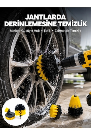 Plentifulderinlemesine Temizlik İçin Dayanıklı Kıllı Matkap Fırçası Başlığı