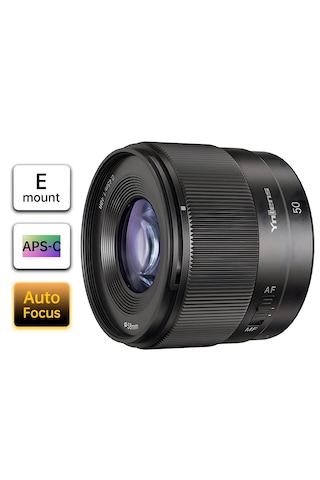 Yongnuo 50mm F/1.8s Da Lite Apsc Otofokus Lens, Siyah Sony E