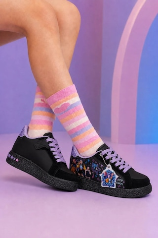 Zacoz Pop Star Kız Çocuk Aksesuarlı Günlük Sneaker Ayakkabı Siyah - Mor