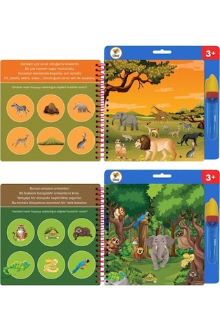 Lino Aqua Magic Book Su İle Boyama Kitabı Hayvanlar Tfl-1008