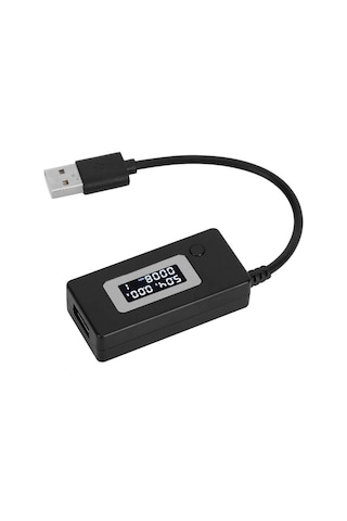 Usb Voltaj Ve Akım Ölçer Test Cihazı - Lcd Ekranlı 4-30v 0-3a Usb Şarj Ölçer Multimetre