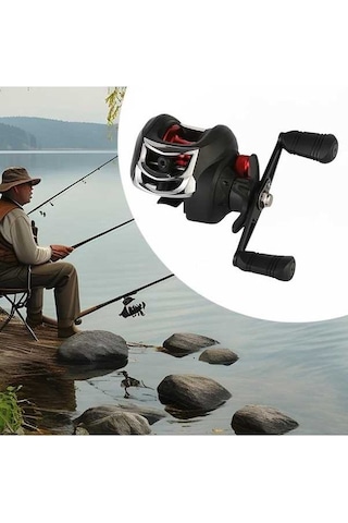 Pazly Balıkçı Makarası Baitcaster Sağ El Alüminyum Alaşım Av Makinesi