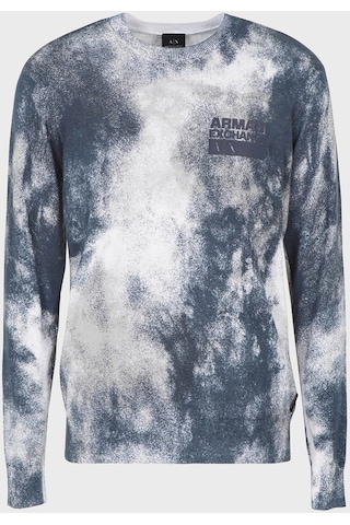 Armani Exchange Erkek Kazak 6rzm2d Zmw8z 21ce Beyaz - Mavi