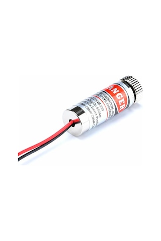 Çizgi Lazer Modül Kırmızı 650nm 3-5v 5mw 650nm Pointer Lens Ile Odak Ayarlı 12mm Çap