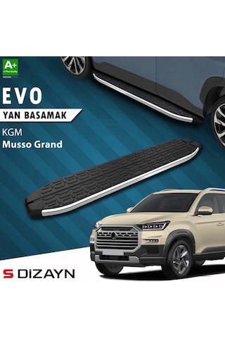 S-dizayn Kgm Musso Grand Evo Krom Yan Basamak 213 Cm 2026 Üzeri A+ Kalite