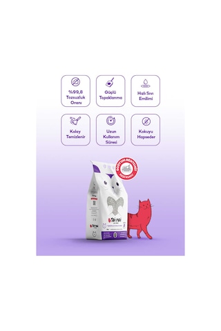 Toi Moi Lavanta Kokulu Bentonit Kedi Kumu 4 x 5 L
