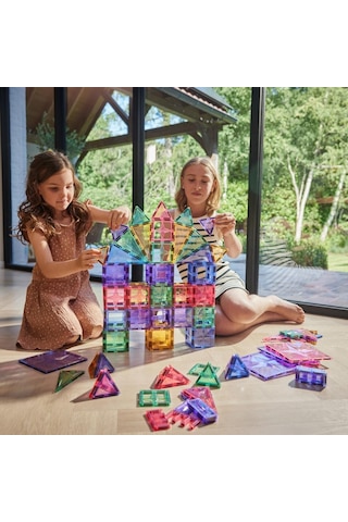 Cleverclixx Large Creative Pack Manyetik Bloklar, Pastel 125 Parça
