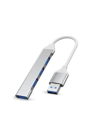 Lunatic 7012 Usb 3.0 Hub 4 Portlu Veri Usb Adaptörü Süper Hızlı 5gbps Alüminyum Usb Hubbütün Cihazlara Uyumludur
