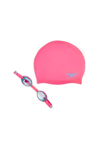 Speedo Jet Çocuk Gözlük Ve Bone Set Pembe