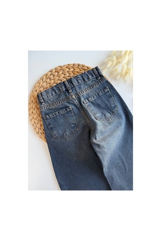 Poala Kids Unisex Balon Jeans Koyu Lacivert