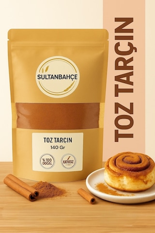 Sultanbahçe Toz Tarçın 140 Gr %100 Doğal, Katkısız, Öğütülmüş Aromatik Baharat