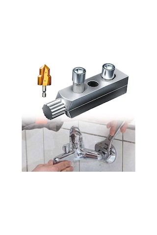 Suntek Musluk Açısı Valfi Kırık Vida Çıkarıcı Set-ve-20mm-matkap