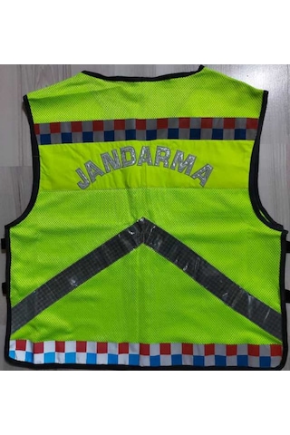 Jandarma Asayiş Fileli Reflektorlu Yelek Sarı