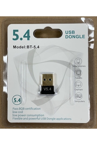 Usb Bluetooth Dongle Pc Laptop Kablosuz Bluetooth 5.4 Adaptör V5.4 Bluetooth Aparatı