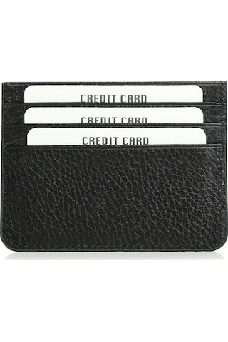 Lufian Alferd Erkek Deri Kartlık Siyah Siyah 112240008100100 Siyah